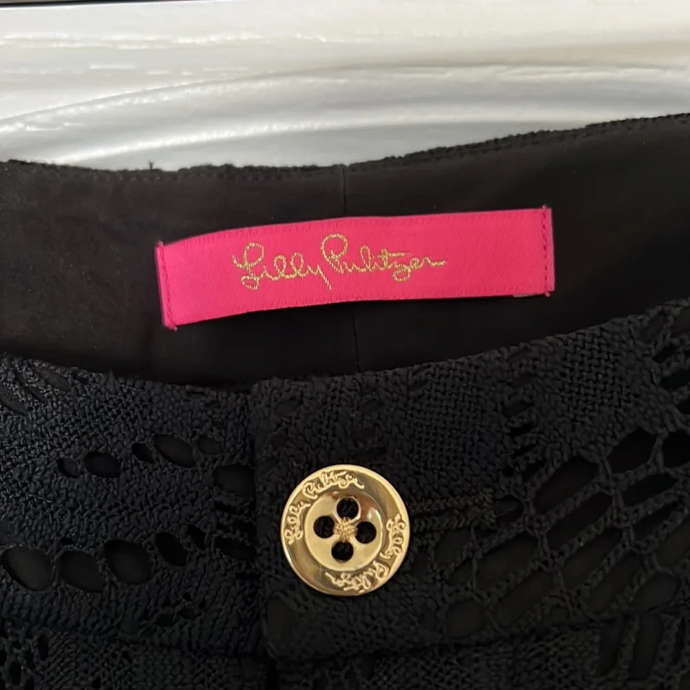๐๐๐NWOT๐๐๐ Lily Pulitzer black lace pants - Picture 6 of 8